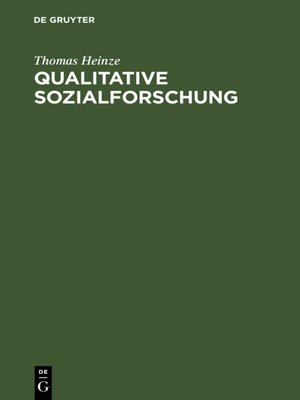 cover image of Qualitative Sozialforschung